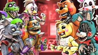 SFM FNaF Shattered Security Breach vs Withered Toys [upl. by Brahear161]