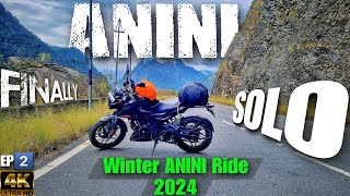 EP2️⃣ Finally Reached ANINI  The Most Thrilled And Adventures Ride Ever  Winter Anini Ride 2024 [upl. by Anahsal]