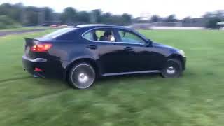 Lexus IS250 Grass Drift Slide [upl. by Pohsib126]