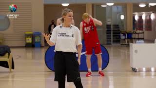 FIBA NBA BWB Asia  Jennifer Ellen  Screen Passing Fundamental drills [upl. by Adyan]