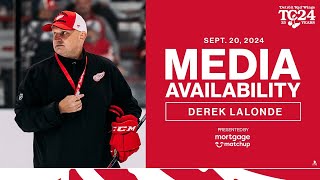 Derek Lalonde Training Camp Media  Sept 20 2024 [upl. by Ignacius]