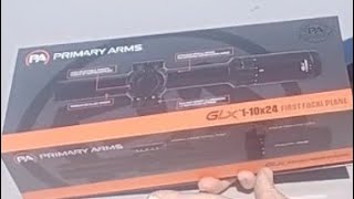 Primary Arms GLX 110x24 FFP mil grid first look [upl. by Daenis]