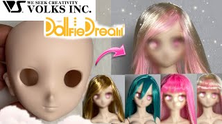 Unboxing My First Dollfie Dream 😭🤩 doing her FaceUp  Wig Haul [upl. by Gard491]