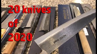 Knife Knowledge 20 knives of 2020 [upl. by Ateloiv]