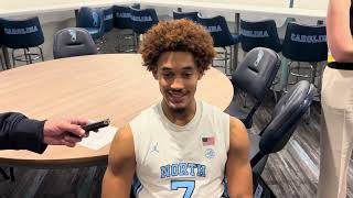 UNC Seth Trimble PostJohnson C Smith Interview  Inside Carolina [upl. by Monica]