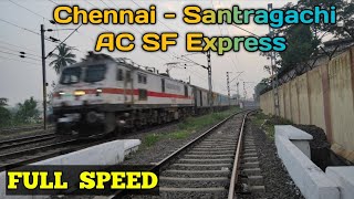 MGR Chennai Central  Santragachi AC SF Express 22808 Train Captured 241223 VSL Train Videos [upl. by Feil]