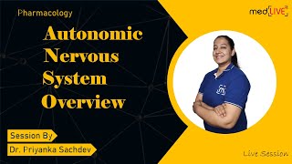 Autonomic Nervous System ANS Overview  Pharmacology  MedLive by Dr Priyanka Sachdev [upl. by Carlile289]