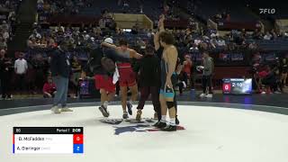 2023 Senior Nationals David McFadden vs Alex Dieringer 86 KG Semifinals [upl. by Huntlee]