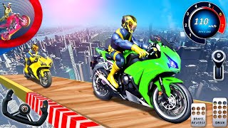 Mega Ramp Bike Racing Simulator 3D  Extreme Motocross Dirt Bike Stunt Racer  Android GamePlay 3 [upl. by Landy572]