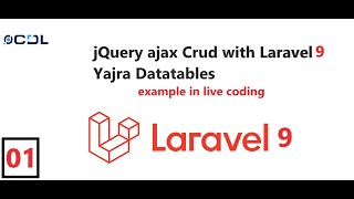 01 jQuery ajax Crud with Laravel Yajra Datatable l Intro with Series  Ajax tutorial in Laravel [upl. by Radke]