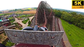 Zadra POV 5K WORLD’S TALLEST HYBRID COASTER Energylandia Poland [upl. by Ocin]