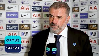 We lacked cutting edge  Ange Postecoglou reflects on a North London derby defeat against Arsenal [upl. by Chicky]