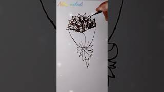 Flower mehndi design 🌹🌹 shorts henna designhow to drowneha mehndisimple designneha art [upl. by Corvese]