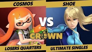 Crown 2019 SSBU  PG  Cosmos Inkling Vs ACARA  Shoe ZSS Smash Ultimate Tournament L Quarters [upl. by Engelhart207]