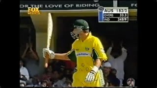 ELEGANT Mark Waughs Beautiful 133 vs India  2nd ODI 2001 [upl. by Arammat633]