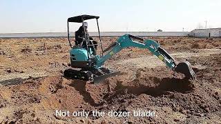 Hot Sale10 Ton Micro Crawler Excavator Digger Hydraulic Greenhouse with Pilot [upl. by Augustin]