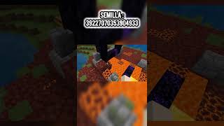 Semillas de minecraft minecraft viralvideo gamer minecraftbedrock [upl. by Aicilef]