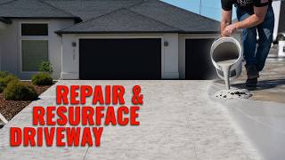 How to Resurface Your Driveway  StepbyStep Guide [upl. by Ahsienek]