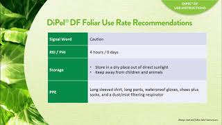 DiPel® Biological Insecticide Technical Training Part 2 [upl. by Tipton384]