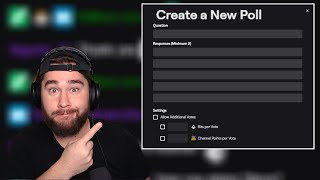 How to Create a Twitch Poll Twitch Mod Tutorial [upl. by Gautious]