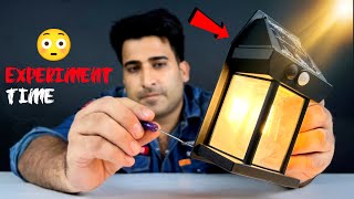 Solar Lamp Experiment 🔥 Kaise Kaam Karta Hai Ander Kya Maal Hai 😯 [upl. by Neeluqcaj]