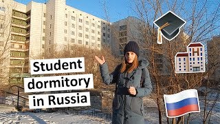 DORM TOUR  REVIEW OF A STUDENT DORM IN RUSSIA [upl. by Endor]