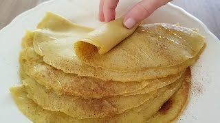 DELICIOSAS CREPES DE MANZANA SIN HARINA Y SIN AZÚCAR [upl. by Golub]