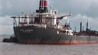 Mersey Ferry river cruise from Liverpool Pier Head in April 1995 on quotWoodchurchquot [upl. by Bodi621]