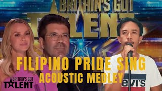 BRITAINS GOT TALENT FILIPINO PRIDE SING ACOUSTIC MEDLEY [upl. by Kuebbing]