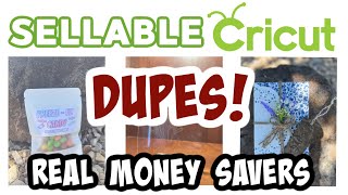 MONEY SAVING Cricut DUPES that PACK a PROFIT  SELLABLE DIYs using BLANKS [upl. by Aniger656]