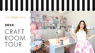 2024 Craft Room Tour  Prim amp Planning [upl. by Topliffe]