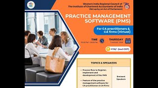 Practice Management Software PMS for CA practitioners amp CA firms Virtual 3rd August 2023 [upl. by Annagroeg]