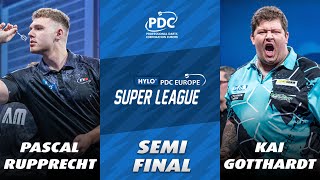 Dominant Darts💪 Pascal Rupprecht vs Kai Gotthardt  Full SemiFinal  PDC Europe Super League [upl. by Lehar]