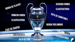 CÓMO es la CLASIFICACIÓN a la CHAMPIONS LEAGUE [upl. by Harilda]