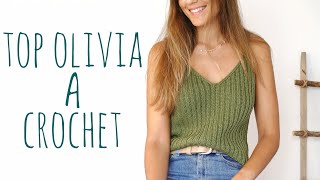 TOP OLIVIA  Tutorial Crochet [upl. by Amalle577]