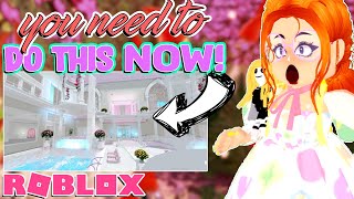 DO THIS NOW BEFORE THE NEW SCHOOL RELEASES ROBLOX ROYALE HIGH [upl. by Suez]