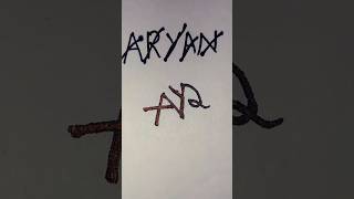 Aryan name logo ✨ shortsogonamelogoviralvideo [upl. by Ynwat]