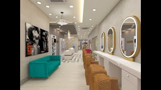 Beauty Salon Interior Design  Angel Unisex Salon designed by VIVEA CONSULTANTS [upl. by Aelyak48]