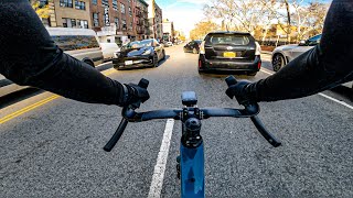 An End of Year Double Bicycle Commute around Brooklyn to Manhattan [upl. by Rasure428]