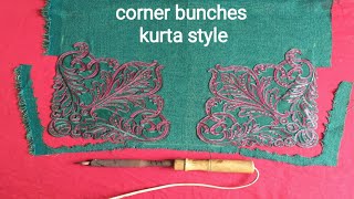 how to attach corner bunches easy method [upl. by Bond]