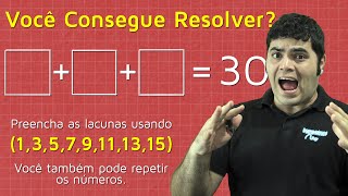 VOCÊ CONSEGUE RESOLVER ISSO  Solução Criativa  Matemática Rio [upl. by Ferdinana]