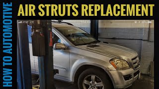 How to Replace the Front Air strut on a 2008 Mecedes GL320 [upl. by Aiblis]