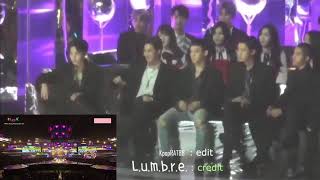 fancam EXO BTS reaction to TWICE LIKEY in Melon Music Award MMA 2017 MAMA [upl. by Helprin]