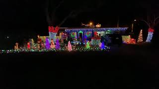 2019 Pedroso Christmas display Mr Christmas lights and sounds of music [upl. by Fishbein]