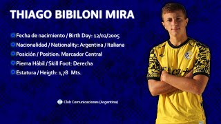 Thiago Bibiloni Mira 2  Marcador Central  Center Back  Comunicaciones [upl. by Clayborn]