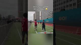 Sketch and Speed really did a 40yard dash against each other 😂 via IShowSpeed [upl. by Wixted]