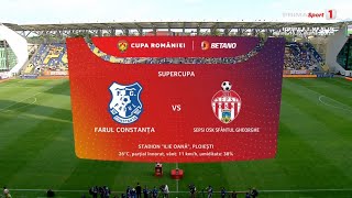 Farul Constanta 01 Sepsi OSK Full Match HD  Romania Supercup 20232024 Season [upl. by Reinald61]