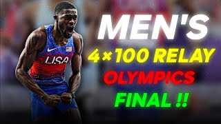 US mens 4x400 relay team wins gold at Paris Olympics [upl. by Anni]