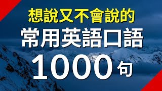 想說又不會說的常用英語短句1000句（简体／繁體字幕） [upl. by Vachell546]