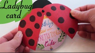 Ladybug card  DIY [upl. by Thetos]